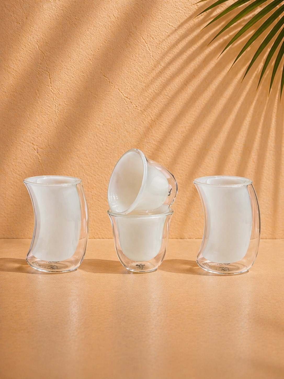 Modern Double Wall Tea & Coffee Glass Set – 18 Pieces Heat Resistant Cups