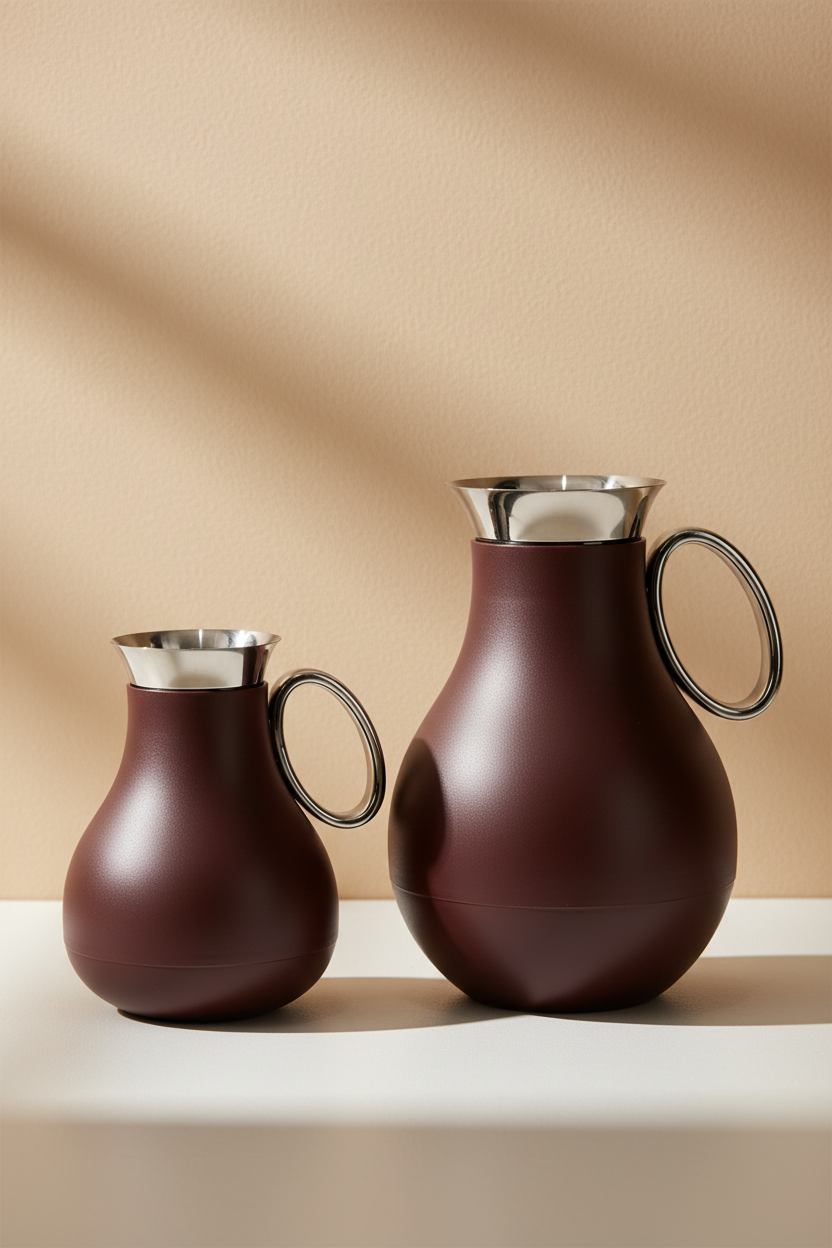 Premium Vacuum Flask & Double Wall Glass Cup Set – 24 Pieces