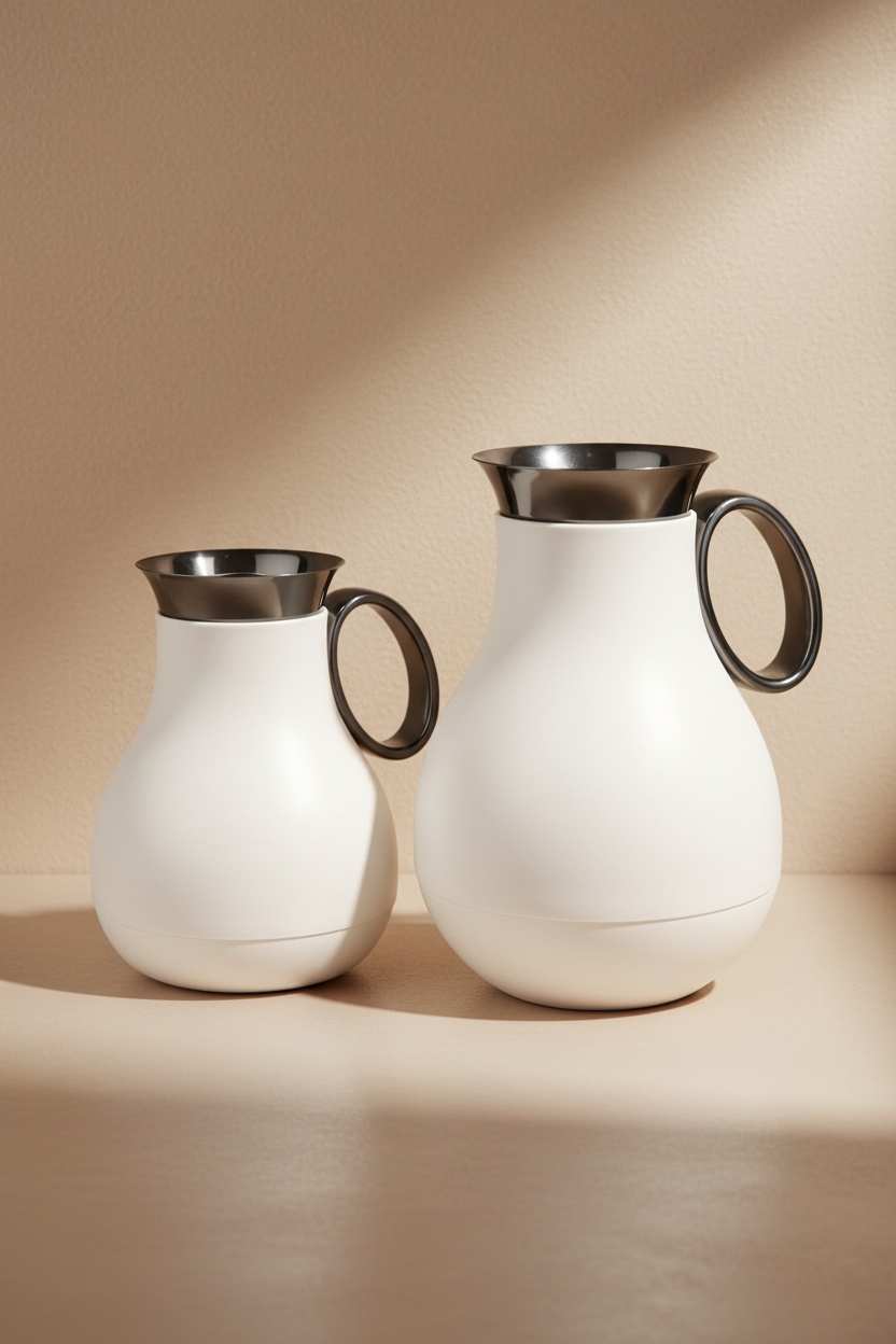 Premium Arabic Vacuum Flask & Single Wall Glass Cup Set – 20 Pieces