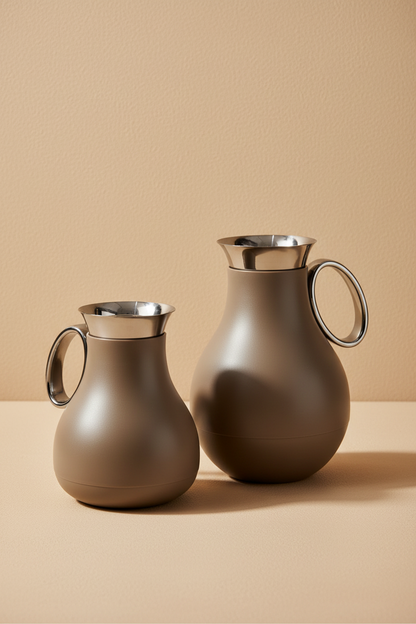 Premium Vacuum Flask & Double Wall Glass Cup Set – 20 Pieces