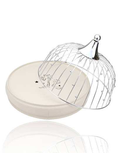 Cake Stand with Stainless Steel Birdcage Cover