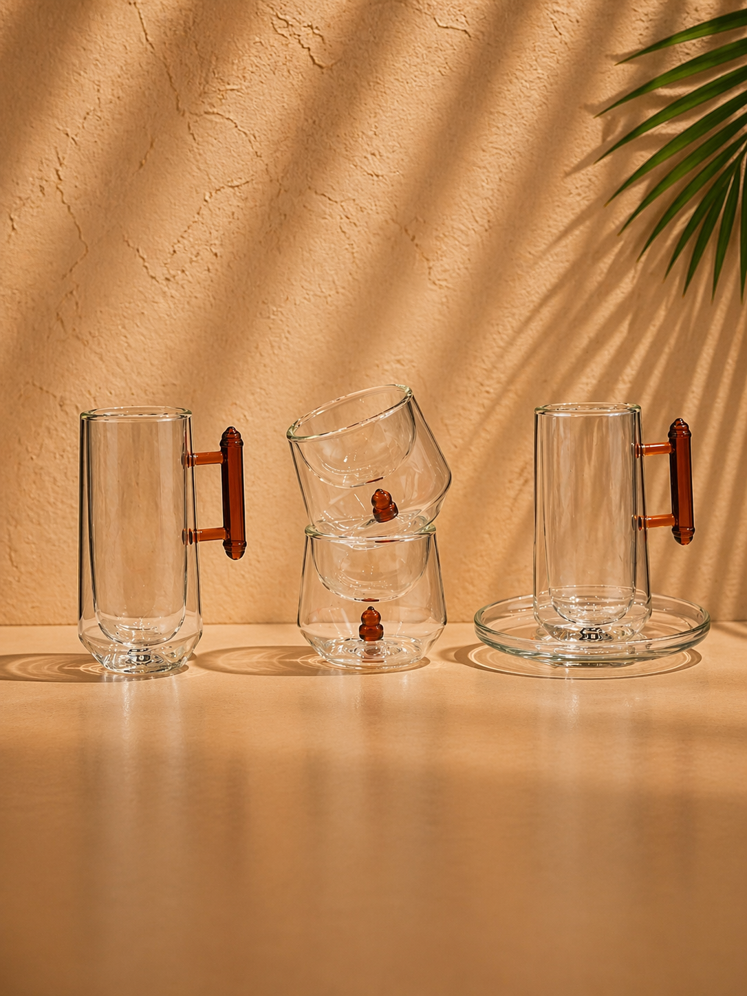 Premium Vacuum Flask & Double Wall Glass Cup Set – 20 Pieces