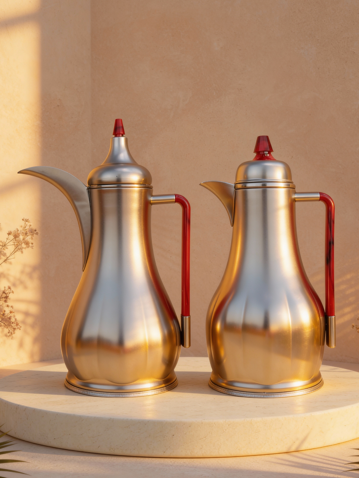 Deluxe Kahwa & Tea Flask Set 2 Pcs Set