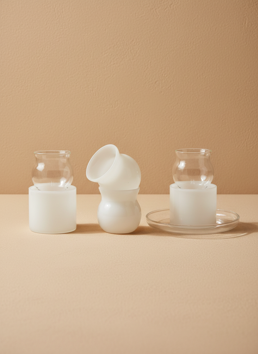 RZ1807 Tea & Coffee Cups Set with Saucers 18 Pcs Set