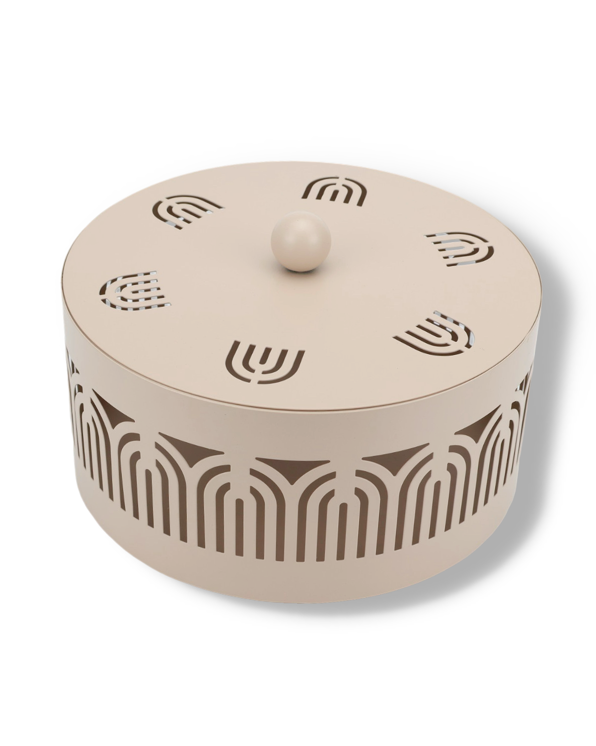 Metal Serving Basket with Lid – For Dates, Chocolates, Dry Fruits & Snacks
