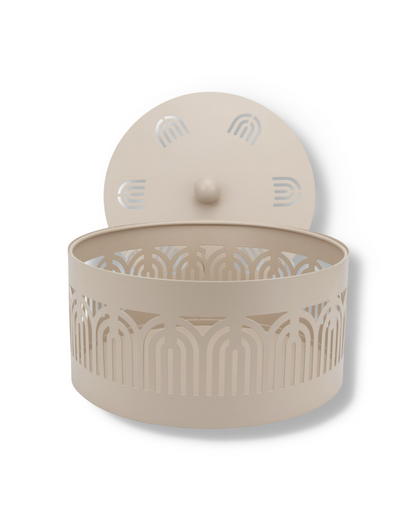 Metal Serving Basket with Lid – For Dates, Chocolates, Dry Fruits & Snacks
