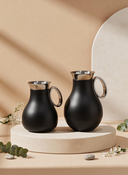Premium Arabic Vacuum Flask & Single Wall Glass Cup Set – 20 Pieces