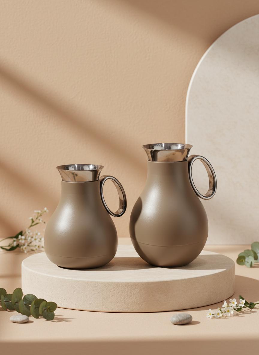 RZ1821-CB Arabic Coffee & Tea Flask 2 Pcs Set